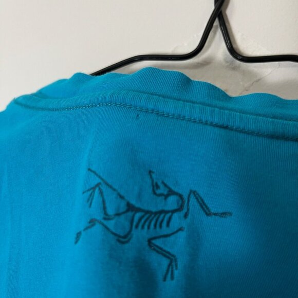 Arc'teryx Quadrants SS T-Shirt Hiking Outdoor Women's Small Blue - Picture 6 of 8
